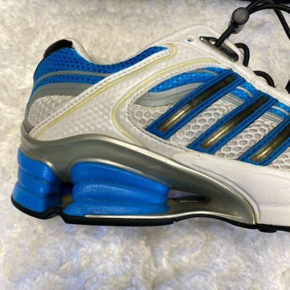 ADIDAS - MICROBOUNCE MENS SHOES White/Blue Toggle Closure 7.5 - Picture 12 of 16